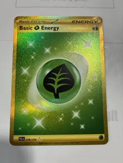 Pokemon TCG Basic Grass Energy Hyper Rare 278/193 Paldea Evolved NM - Image 1