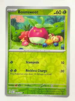 Bounsweet 016/197 Reverse Holo Common Obsidian Flames Pokemon TCG - Near Mint NM - Image 1