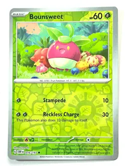 Bounsweet 016/197 Reverse Holo Common Obsidian Flames Pokemon TCG - Near Mint NM - Image 5