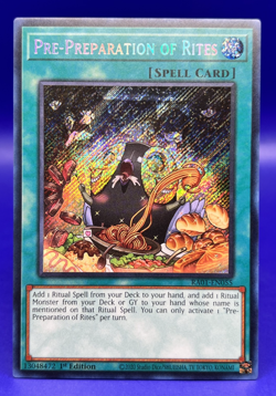 Yugioh Pre-Preparation of Rites Platinum Secret Rare RA01-EN055 1st Ed NM - Image 1