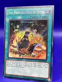 Yugioh Pre-Preparation of Rites Platinum Secret Rare RA01-EN055 1st Ed NM - Image 2