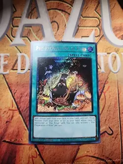 Pre-Preparation of Rites Platinum Secret Rare RA01-EN055 1st Ed NM Yugioh - Image 1
