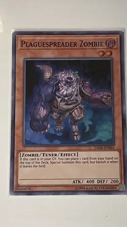 Yugioh! MP Plaguespreader Zombie - DASA-EN041 - Super Rare - Unlimited Moderatel - Image 1