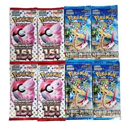 8 PACKS 151+Paradise Dragona(Surging Sparks)Pokemon Cards Booster Sealed KOREAN - Image 1