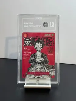 TAG GEM MINT 10 Monkey D. Luffy SR Promo 2025 ST21-014 One Piece Japanese Card-2 - Image 1