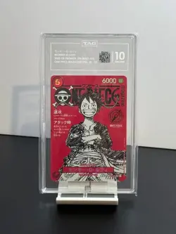 TAG GEM MINT 10 Monkey D. Luffy SR Promo 2025 ST21-014 One Piece Japanese Card-5 - Image 1