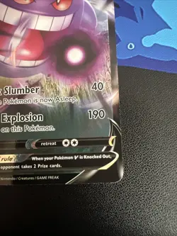 Pokemon Gengar v Fusion Strike Holo Ultra Rare Card 156/264 Mint Condition - Image 4