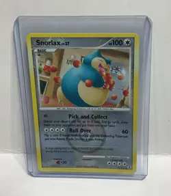 Snorlax 33/111 Rising Rivals Crosshatch Pokemon League Promo Card - Image 1