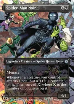 ~ Spider-Man Noir (Borderless) ~ NM ~ Marvel's Spider-Man ~ MTG ~ - Image 1