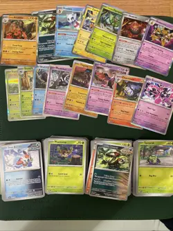 Pokemon Twilight Masquerade Bulk Lot 200 Cards + 15 Different Holos - Image 1