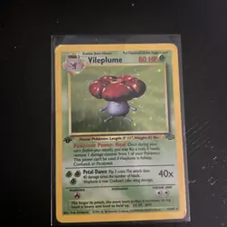 1ST EDITION Vileplume Holo Foil Rare Jungle 15/64 1999 Pokemon TCG Card HP - Image 1