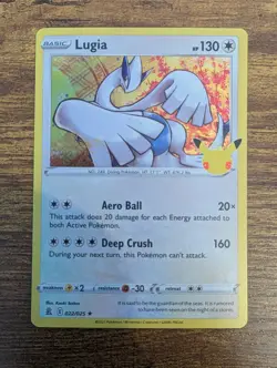 Lugia 22/25 Celebrations Holo Rare Pokemon Card TCG 022/025 25th Anniversary - Image 1