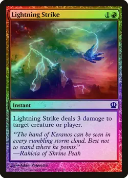 Lightning Strike FOIL Theros PLD Red Common MAGIC THE GATHERING CARD ABUGames - Image 1