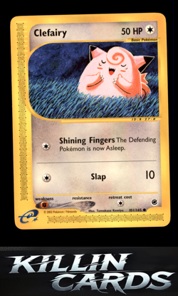 Clefairy 101/165 Pokemon Common Expedition Card LP - Image 1