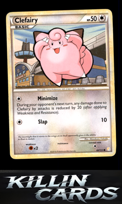 Clefairy 60/123 Pokemon Common HeartGold SoulSilver Card LP - Image 1