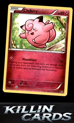 Clefairy (70) 70/111 Pokemon Common XY - Furious Fists Card LP - Image 1
