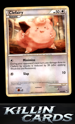 Clefairy 54/95 Pokemon Common Call of Legends Card DM - Image 1