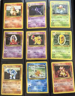 Pokemon Base Set Near Complete Common & Uncommon Set WOTC 62 Pokemon Cards - Image 2