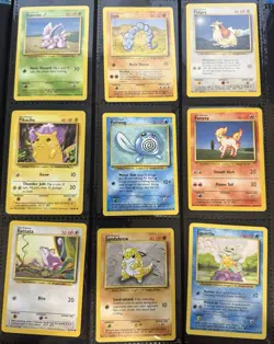 Pokemon Base Set Near Complete Common & Uncommon Set WOTC 62 Pokemon Cards - Image 5