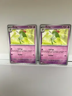 Kirlia 059/132 x 2. Mega Evolution Pokemon Card MINT CONDITION - Image 1