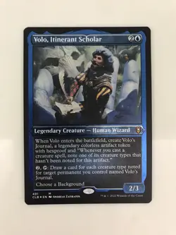 Volo Itinerant Scholar Etched Foil MTG Magic the Gathering Card NM Near Mint CLB - Image 1