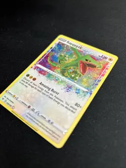 Pokemon TCG Rayquaza Card 138/185 Amazing Rare Vivid Voltage PSA Contender NM - Image 2