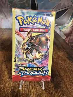 NEW Pokemon TCG XY Breakthrough Sealed 3-Card Booster Pack RARE - Image 1