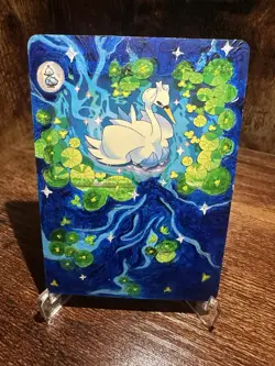 Customized Pokemon Art Card - 1/1 original hand painted Acrylic Paint Swanna - Image 1