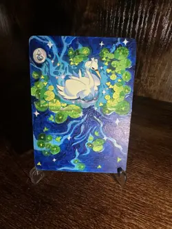 Customized Pokemon Art Card - 1/1 original hand painted Acrylic Paint Swanna - Image 5