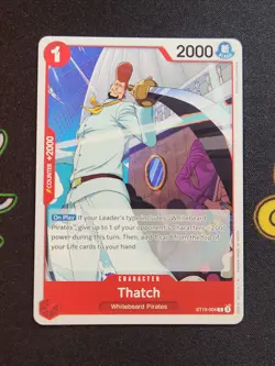 EXACT CARD PICTURED Thatch ST15-004 Red Edward Newgate Deck One Piece TCG ENG - Image 1