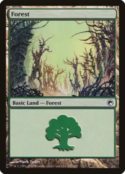 12x FOREST basic lands (mixed art) - LP - Scars of Mirrodin / Mirrodin Besieged - Image 2