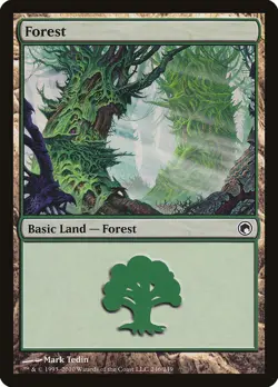 12x FOREST basic lands (mixed art) - LP - Scars of Mirrodin / Mirrodin Besieged - Image 3