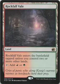Rockfall Vale R Innistrad: Midnight Hunt 266 - LP MTG - Image 1