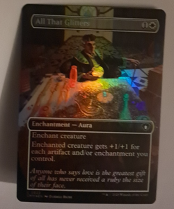 All That Glitters Borderless FOIL NM/M MTG Comander Masters Magic the Gathering - Image 1