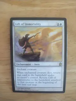 Magic the Gathering Gift of Immortality Enchantment 2013 - Image 1