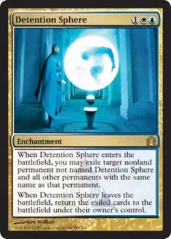 1x Detention Sphere - Foil Light Play, English Return To Ravnica MTG Magic - Image 1