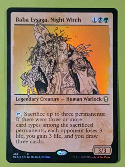 FOIL SHOWCASE Baba Lysaga, Night Witch x1 Commander Baldur's Gate 1x MTG - Image 1