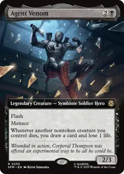 MTG - Agent Venom - Extended - SPM 255 - Non Foil - NM - Image 1