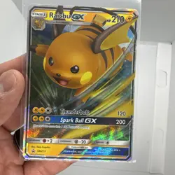 Pokemon TCG Raichu GX Ultra Rare SM213 Black Star Promo Hidden Fates NM - Image 1
