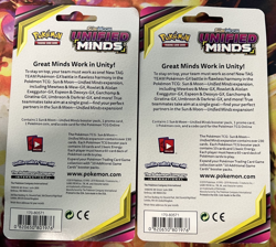POKEMON SUN MOON UNIFIED MINDS BLISTER BOOSTER PACK BOTH PIKACHU & SUDOWOODO - Image 2