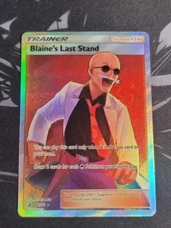 Blaine's Last Stand 69/70 Full Art Dragon Majesty Ultra Rare Pokemon TCG - Image 1