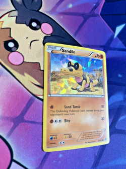 SANDILE - 63/114 [BW promo] Pokemon TCG - CRACKED ICE HOLO PROMO - VLP - Image 2