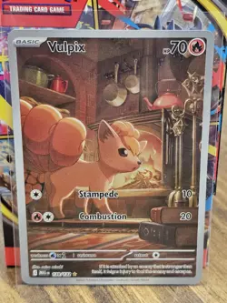 2025 Pokemon TCG - Vulpix - 138/132 Me01 Mega Evolution Holo Rare Full Art NM+ - Image 1