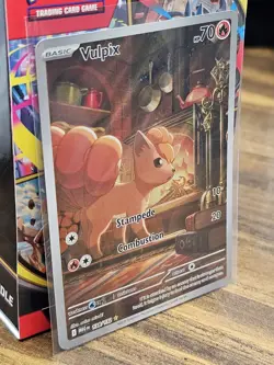 2025 Pokemon TCG - Vulpix - 138/132 Me01 Mega Evolution Holo Rare Full Art NM+ - Image 2