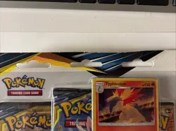 POKEMON SUN & MOON UNBROKEN BONDS 3 PACK W/ TYPHLOSION SM185 SEALED BLISTER A - Image 2