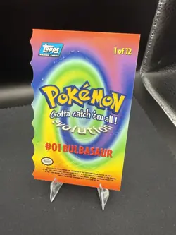 BULBASAUR, #01 DIE-CUT 1 OF 12 TOPPS POKEMON 1ST MOVIE - Image 2