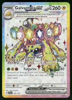 Galvantula ex - 159/142 Ultra Rare Holo NM Pokemon SV07: Stellar Crown - Image 1