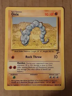Pokemon Onix 84/130 Base Set 2 NM See Pictures - Image 1