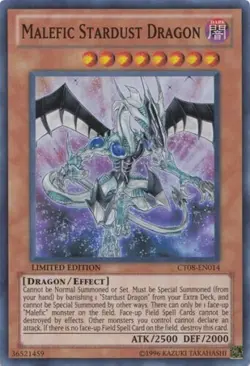 Malefic Stardust Dragon - CT08-EN014 - Super Rare - Limited Edition - Yugioh - Image 1