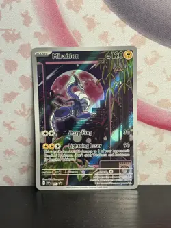 Pokemon TCG Miraidon Scarlet & Violet Promo Card 013 Full Art Nintendo 2023 NM - Image 1